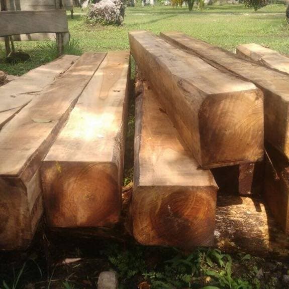 Teak rough squares